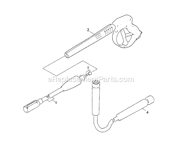 Gun Diagram and Parts List for 2200H (26A-024-100, 2200H) (2001) Cub Cadet Engine